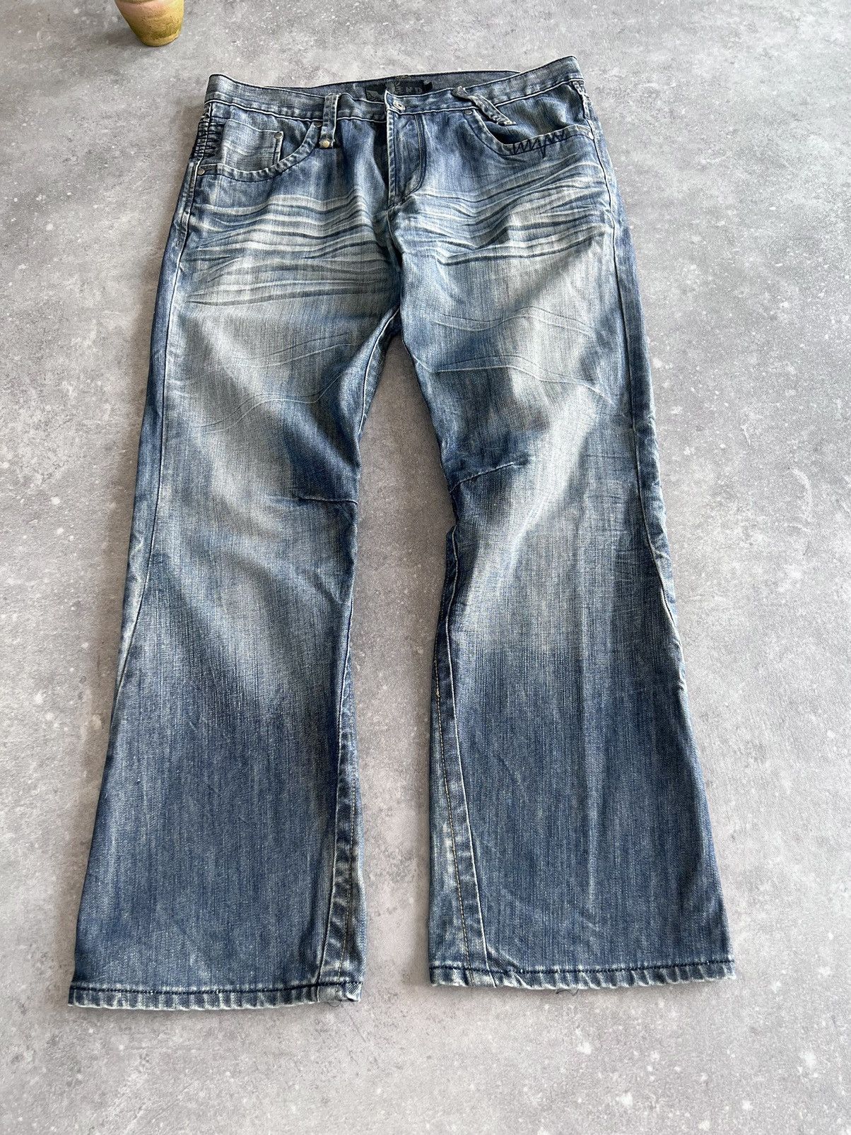 Vintage Vintage y2k BootCut Denim Pants Opium Avant Garde 00s Size US 36 / EU 52 - 3 Thumbnail