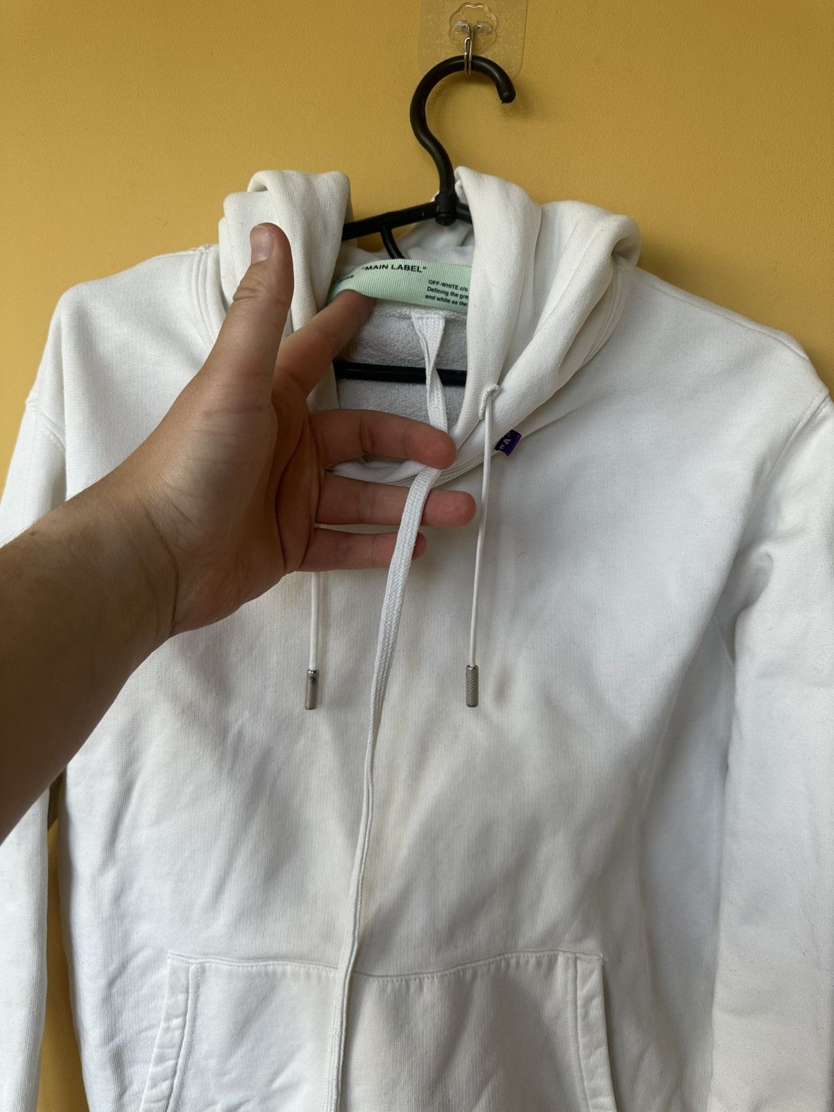 Off-White Men's Off-White Off White Pullover Hoodie White Men XS Size US XS / EU 42 / 0 - 13 Thumbnail