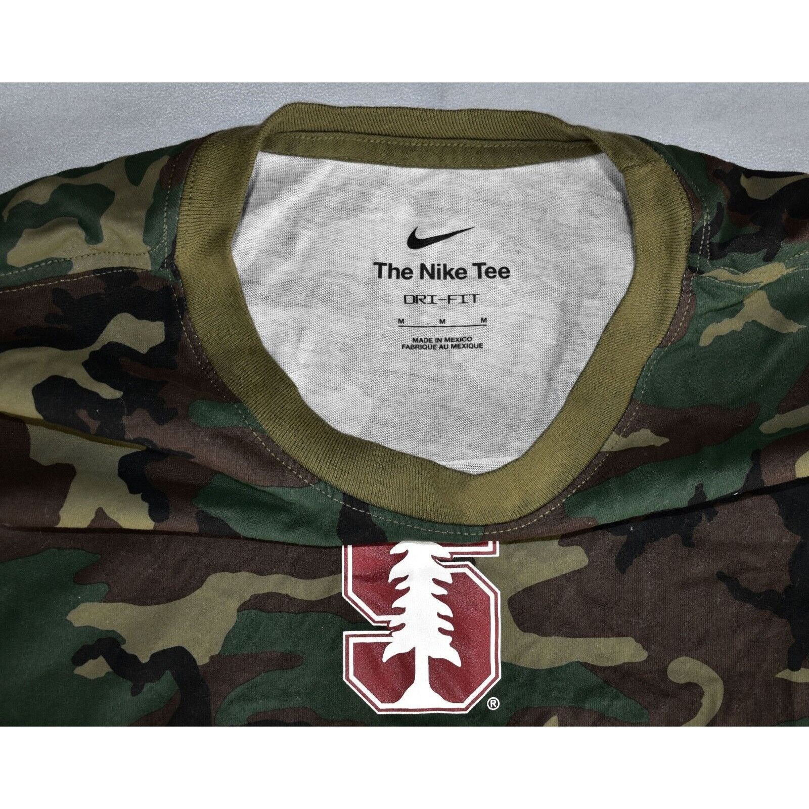 Nike A3 NEW NIKE Standford Camo Dri Fit Crewneck Pullover Tee M Size US M / EU 48-50 / 2 - 5 Thumbnail