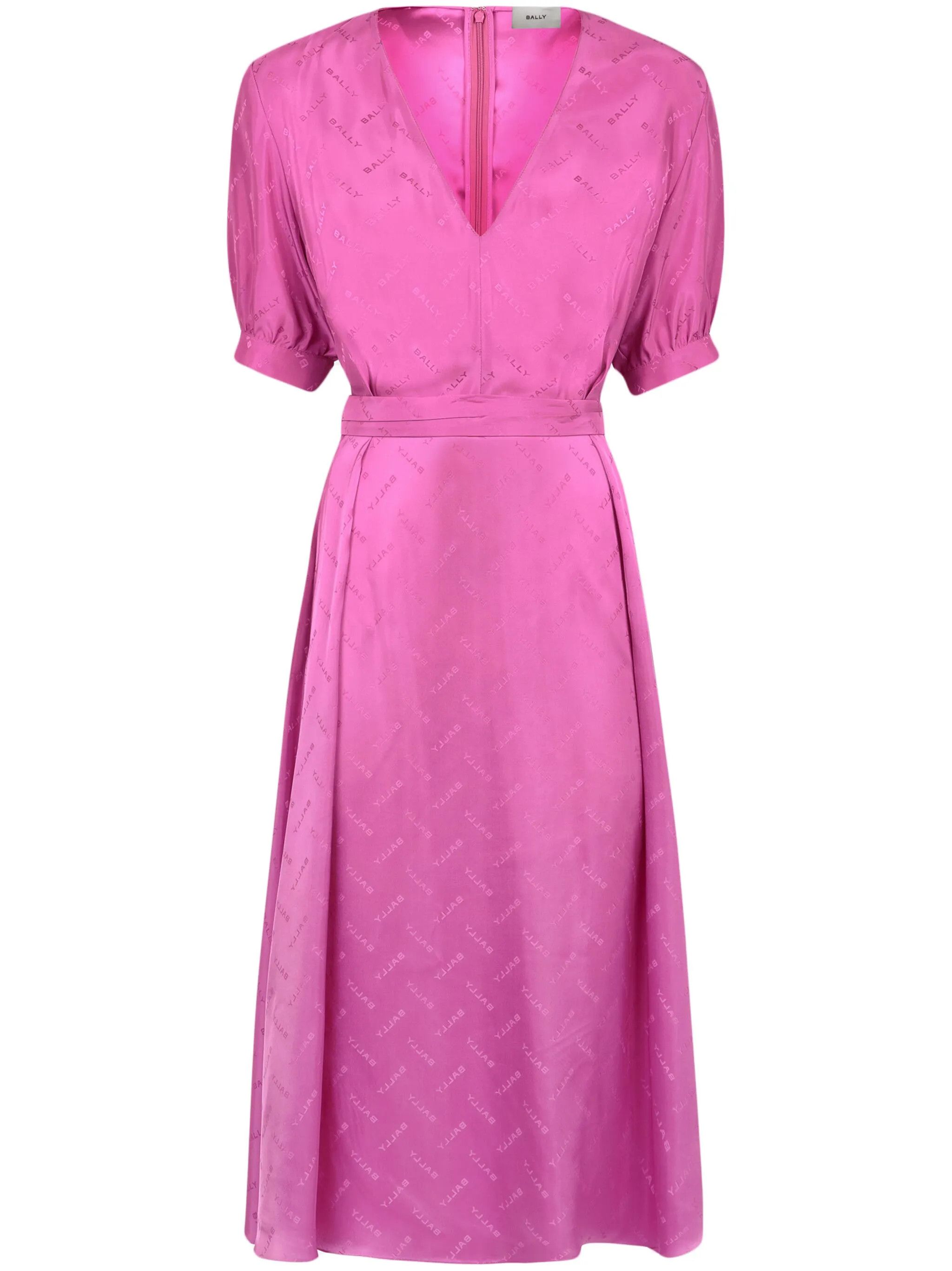 Bally o1y0725 Midi Dress in Fuchsia Size M / US 6-8 / IT 42-44 - 1 Thumbnail