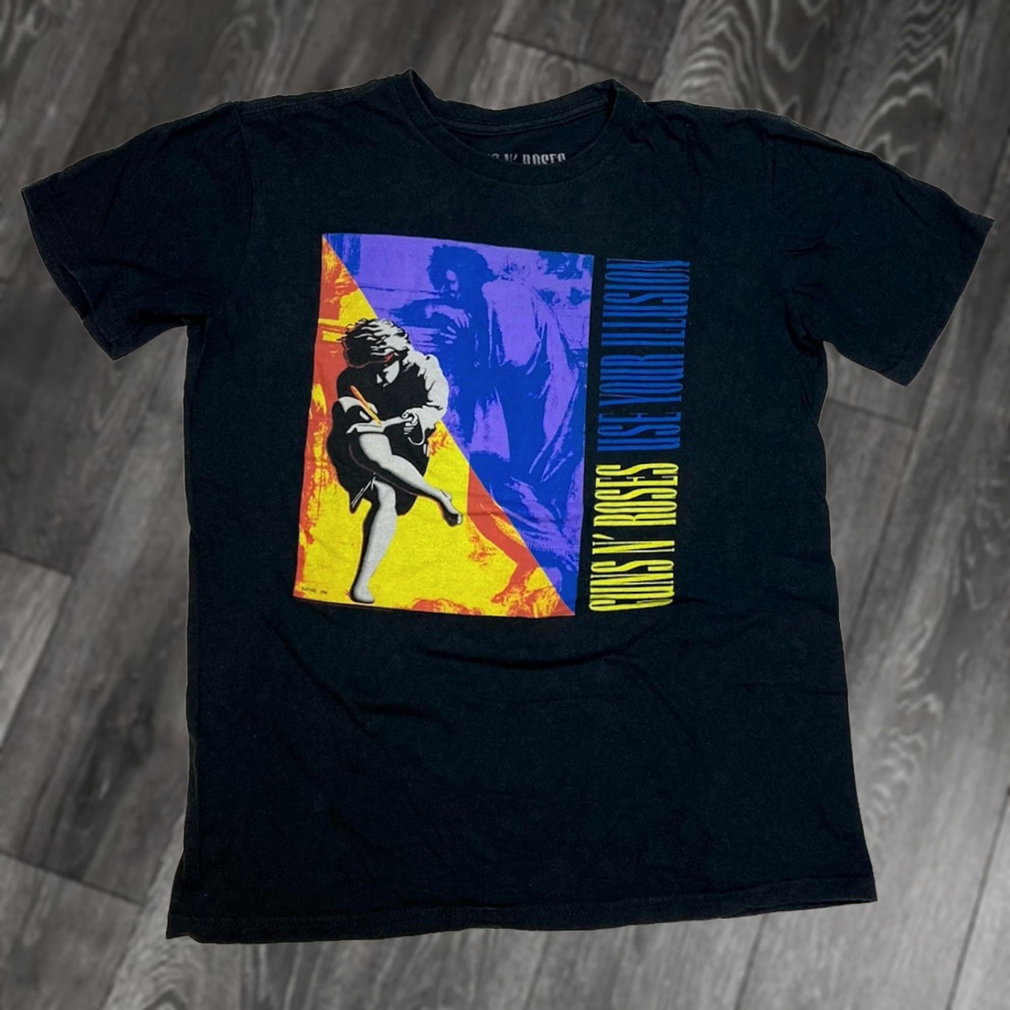 Vintage Guns N' Roses Use Your Illusion Graphic T-shirt Women Small Black Music Shirt Size S / US 4 / IT 40 - 1 Thumbnail