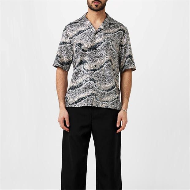 Amiri AMIRI Silk Short-Sleeve Embellished Shirt Size US L / EU 52-54 / 3 - 2 Thumbnail