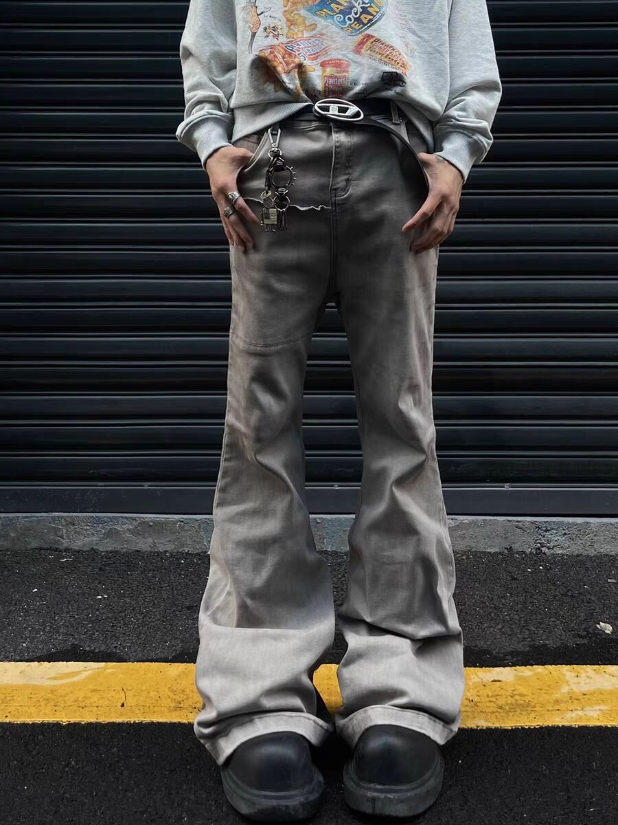 Japanese Brand × Jean Vintage desert-inspired stretch wide-leg jeans Size US 34 / EU 50 - 2 Thumbnail