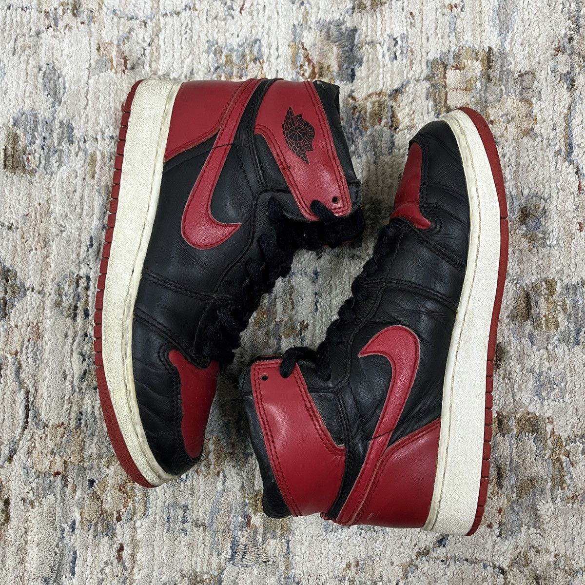 Jordan Brand × Nike Vintage 1994 Bred 1 Jordan Size US 5.5 / EU 38 - 3 Thumbnail