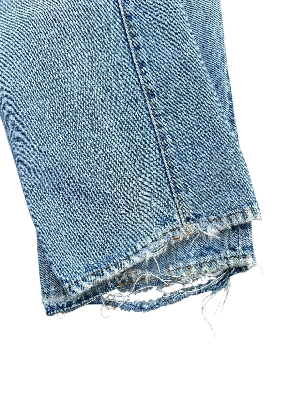 Levi's 80's THRASHED Levi's 524 Selvedge Reconstructed Repair Denim Size US 29 - 20 Thumbnail