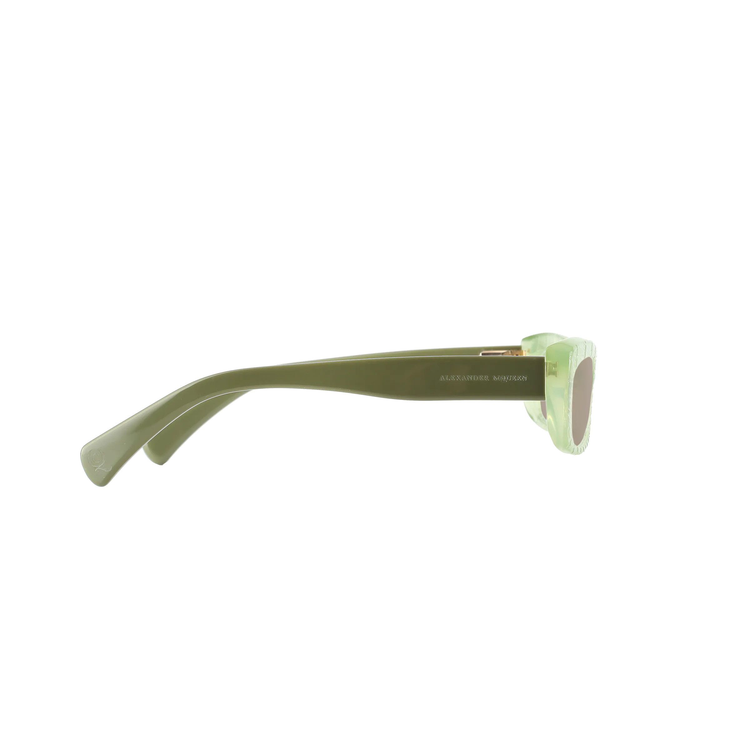 Alexander McQueen Alexander McQueen ’00s Transparent Green Cat Eye Sunglasses Size ONE SIZE - 3 Thumbnail