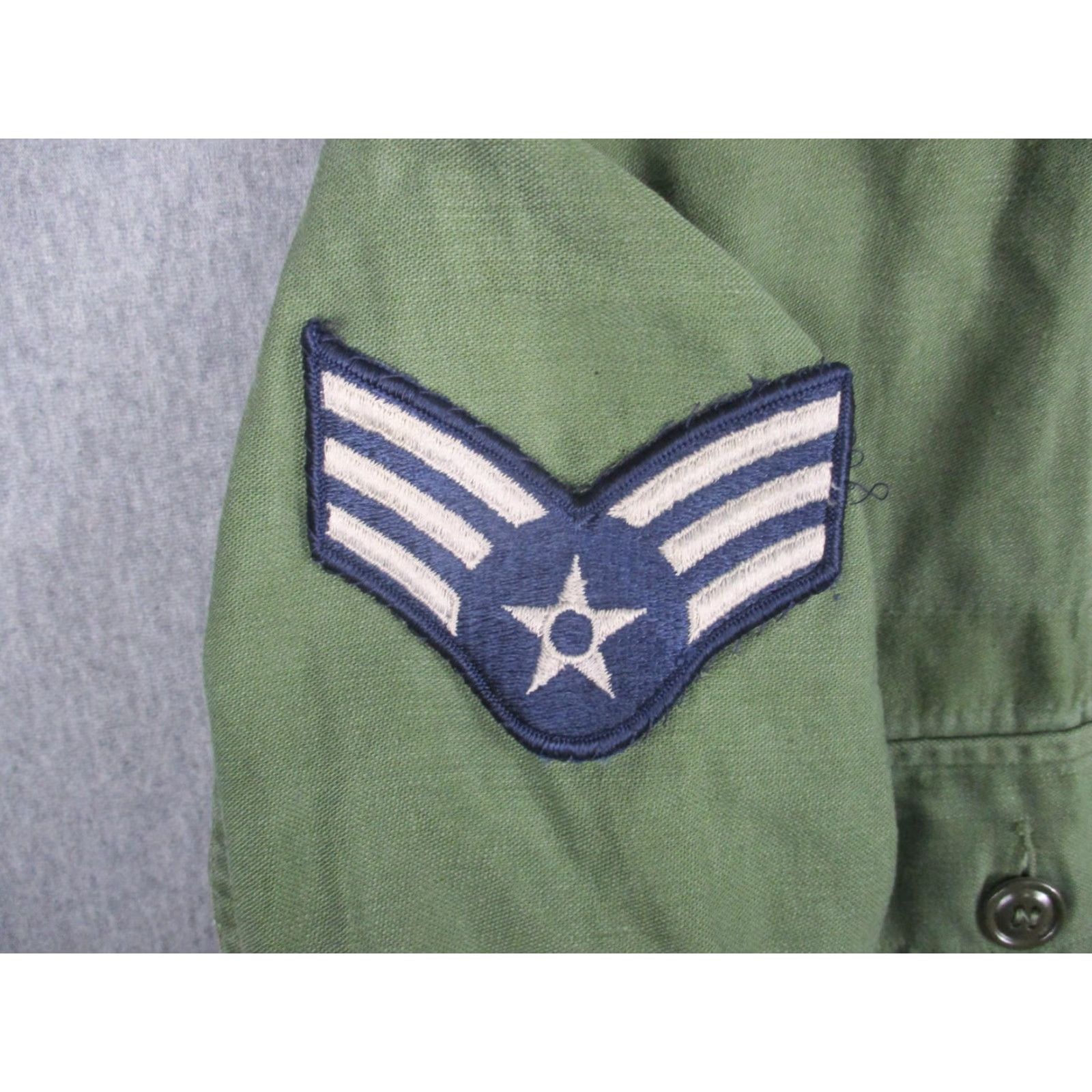 Olive VINTAGE US Air Force Shirt Mens Large Olive OG-107 Tactical Air Command 70s Size US L / EU 52-54 / 3 - 5 Thumbnail