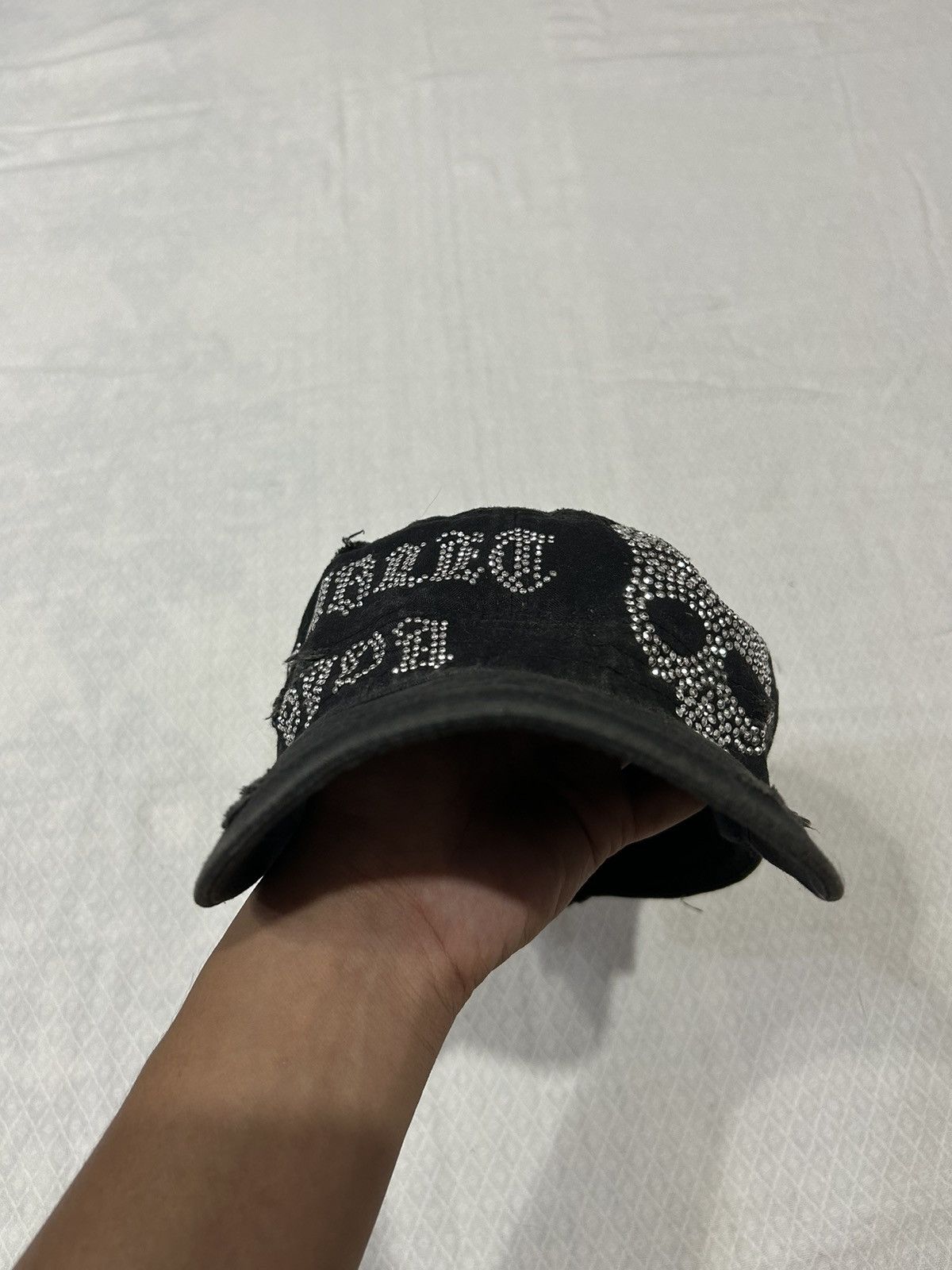 Japanese Brand Studded Skull Commando Hats Size ONE SIZE - 6 Thumbnail