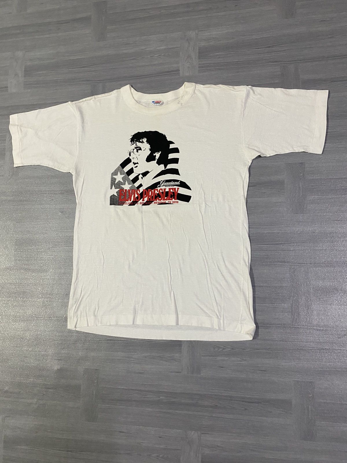 Band Tees Vintage Graceland Elvis Presley T-Shirt Size US M / EU 48-50 / 2 - 2 Thumbnail