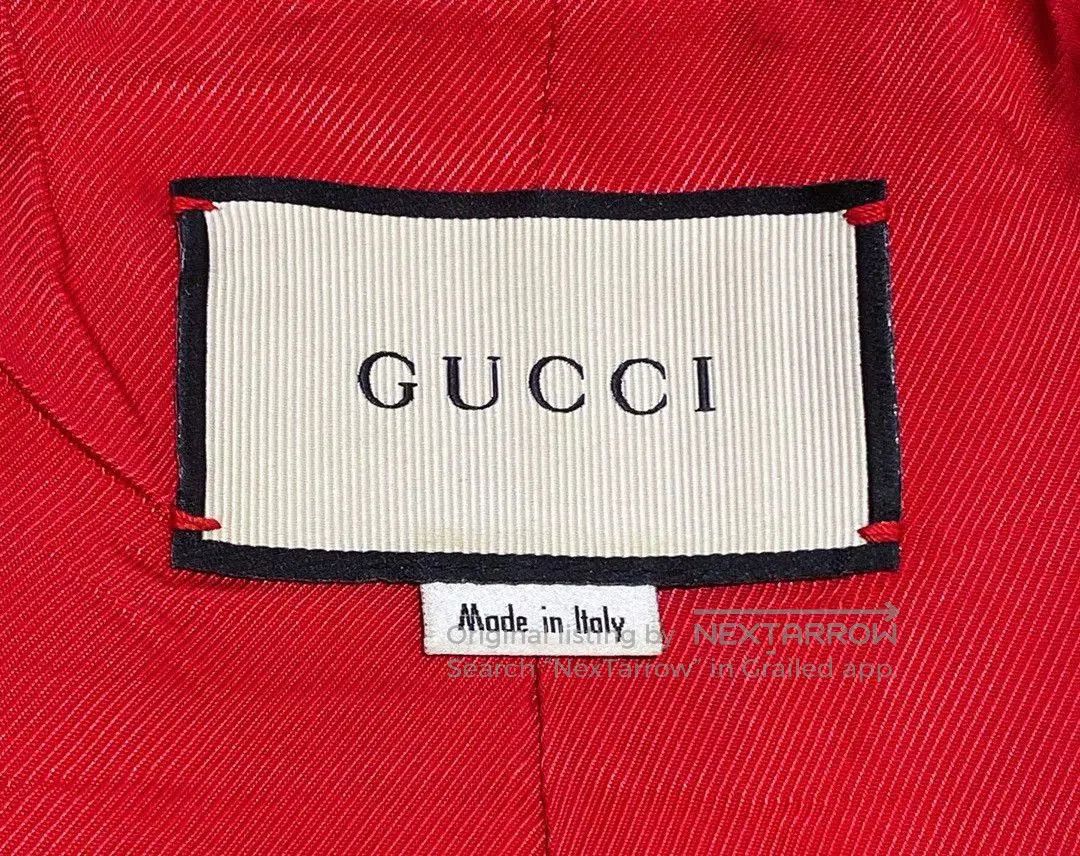 Gucci Gucci Red Leather Collar Coat. Size M / US 6-8 / IT 42-44 - 5 Thumbnail
