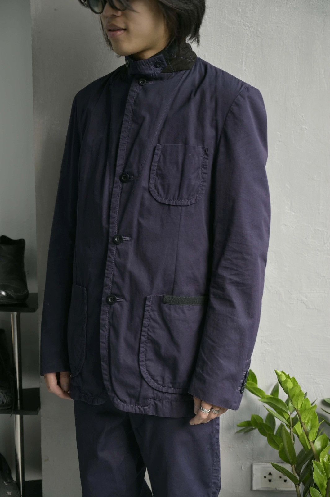 Sacai Sacai Navy Hybrid Workwear Set Size US M / EU 48-50 / 2 - 3 Thumbnail