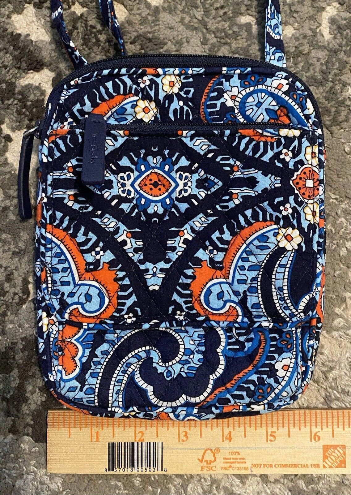 Designer Vera Bradley Java Blue Hipster Quilted Floral Crossbody Bag Size ONE SIZE - 6 Thumbnail