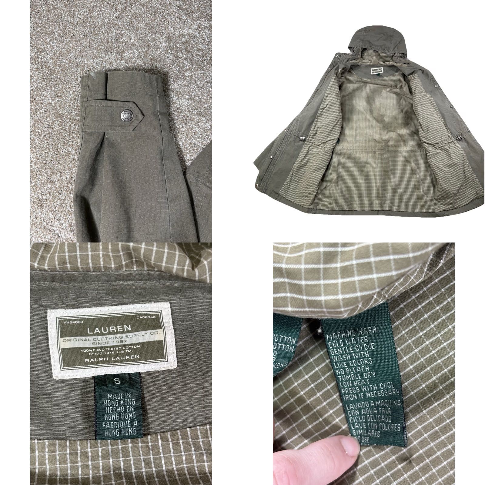 Ralph Lauren VINTAGE Ralph Lauren Utility Field Green Jacket Women’s Long Sleeve Pockets 90s Style Size S / US 4 / IT 40 - 8 Thumbnail