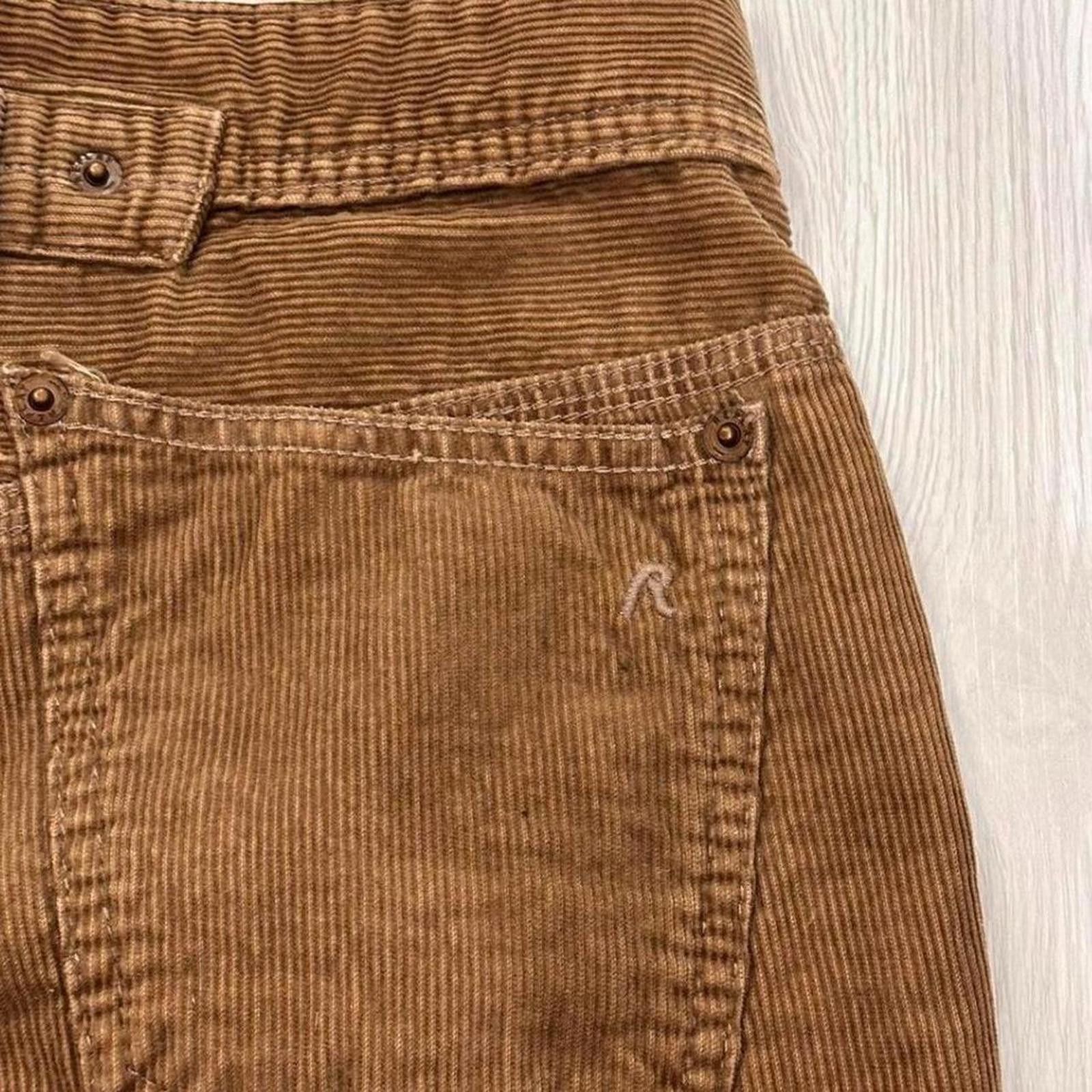 Replay Replay brown corduroy 2000s grunge style mini skirt Size 26" / US 2 / IT 38 - 3 Thumbnail