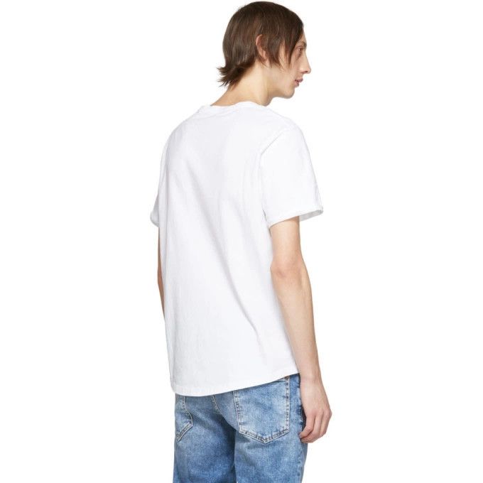 Balmain o1y0426 Logo Crewneck T-Shirt in White Size US S / EU 44-46 / 1 - 3 Thumbnail