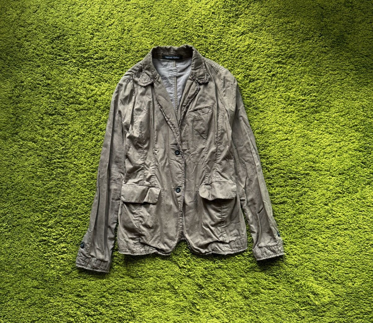 Designer × hannes roether Hannes Roether avant garde khaki blazer Size S / US 4 / IT 40 - 1 Thumbnail
