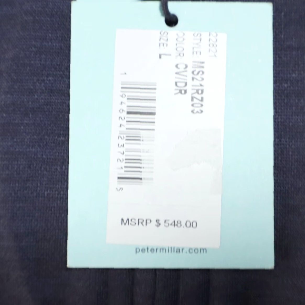 Peter Millar Peter Millar Excursionist Flex Reversible Wool Solid Mock Jacket Navy/Caviar Men's L Shirt Size US L / EU 52-54 / 3 - 5 Thumbnail