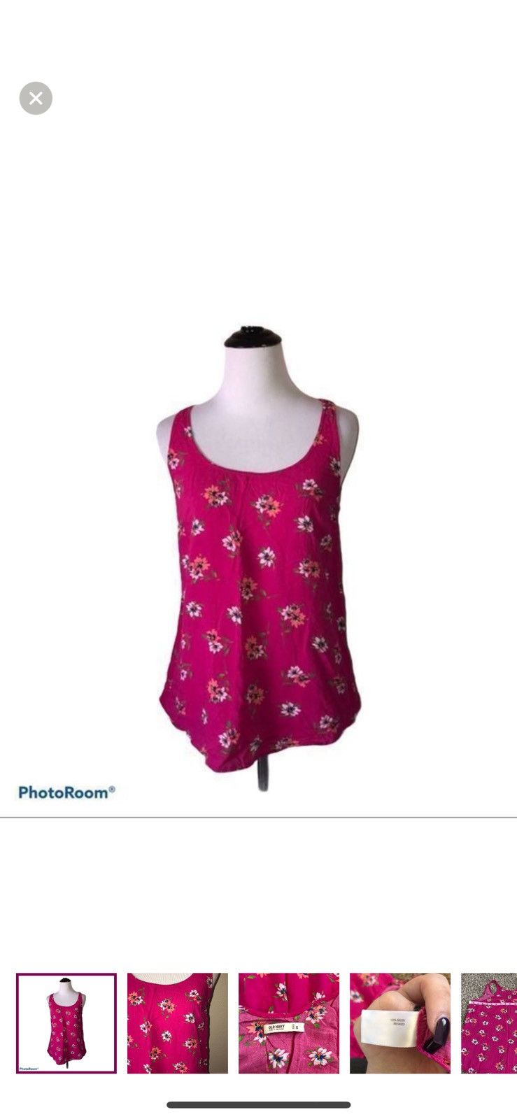 Old Navy Old navy small floral tank top Size S / US 4 / IT 40 - 1 Thumbnail