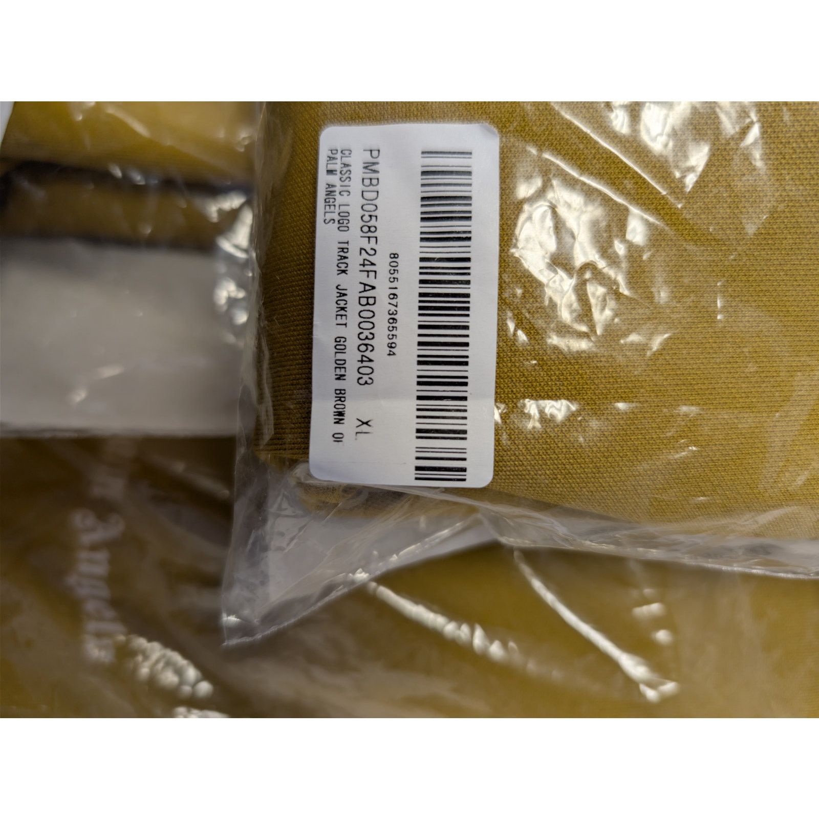 Palm Angels o1rshd1 Classic Logo Track Jacket in Golden Brown / Mustard Size US XL / EU 56 / 4 - 23 Thumbnail