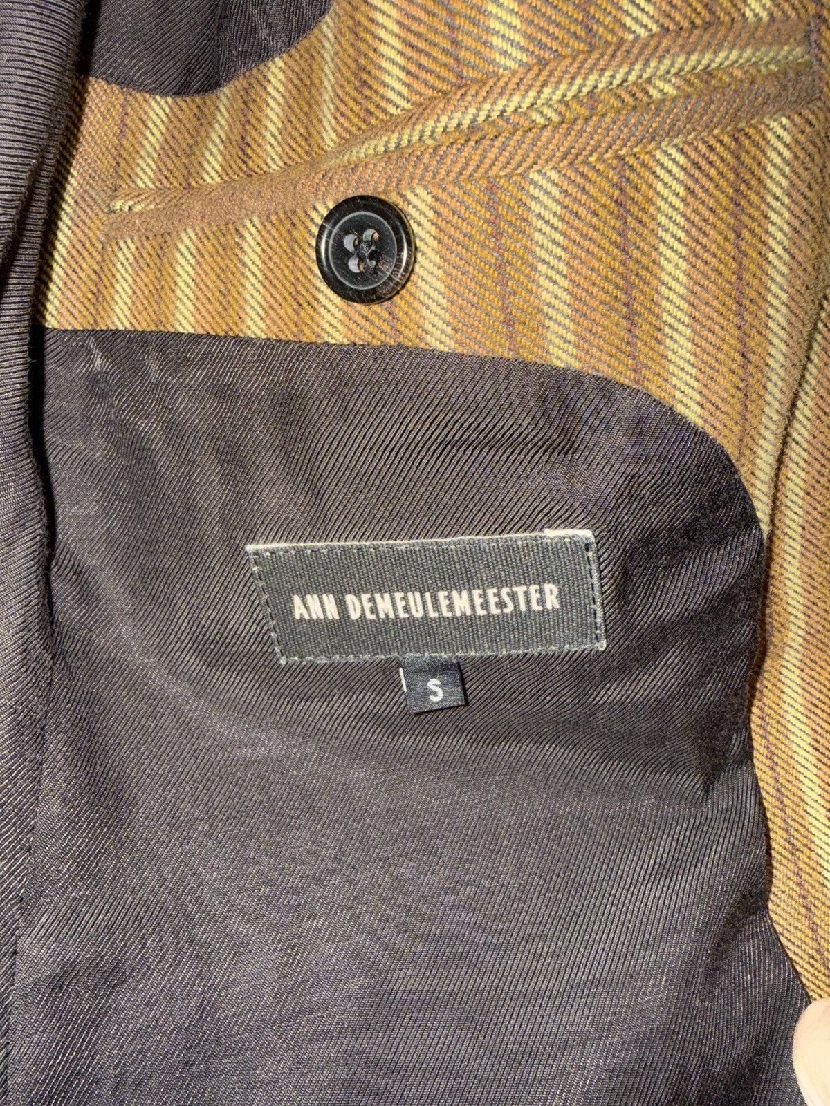 Ann Demeulemeester Tan Rini Blazer Size 48S - 4 Thumbnail