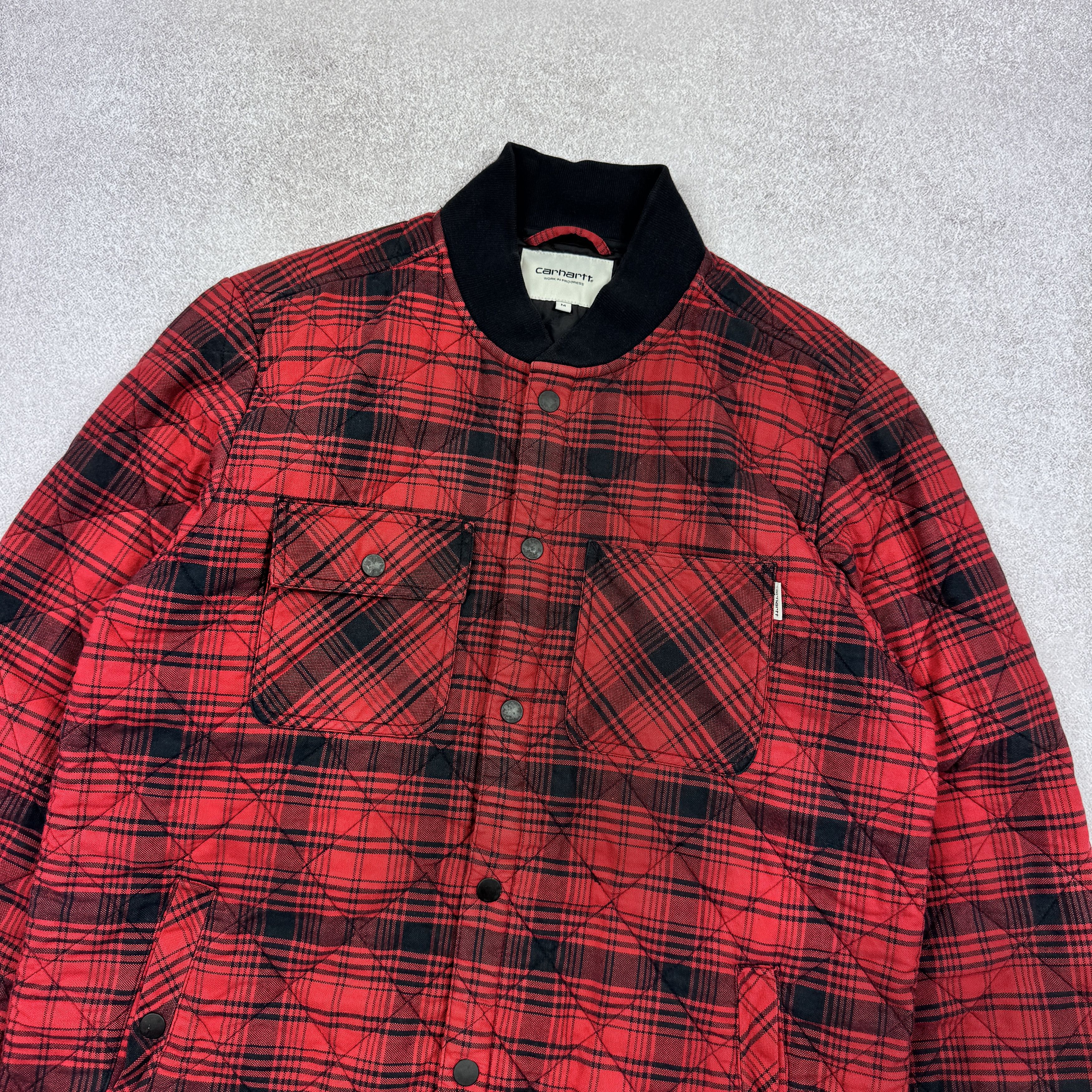 Carhartt Men`s Carhartt L/S Davis Shirts Jac Bomber Jacket Size M Size US M / EU 48-50 / 2 - 5 Thumbnail