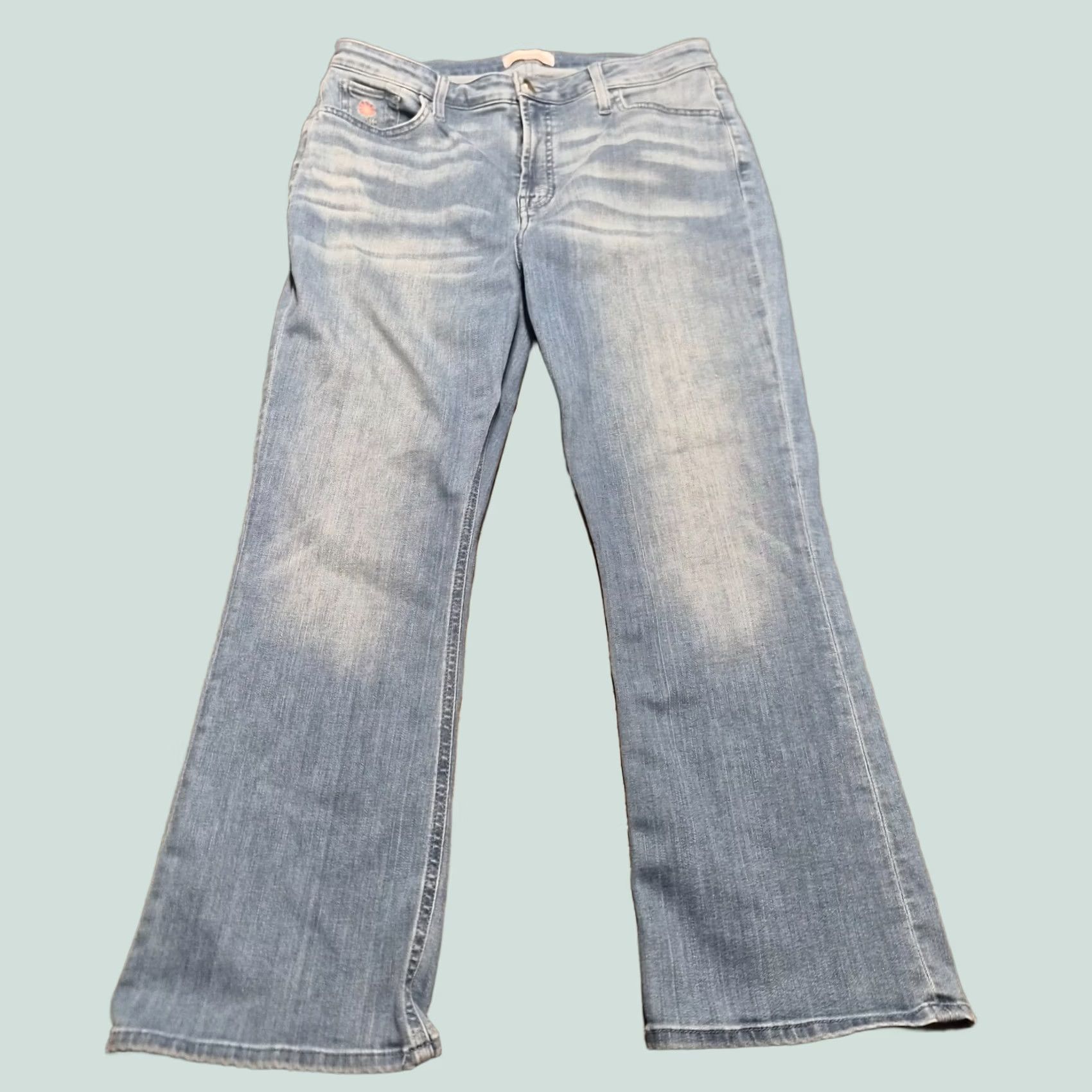 7 For All Mankind 7 For All Mankind Womens Jeans Size 10 30 Crop Kick Flare Stretch Blue G217 Size 32" / US 10 / IT 46 - 1 Thumbnail