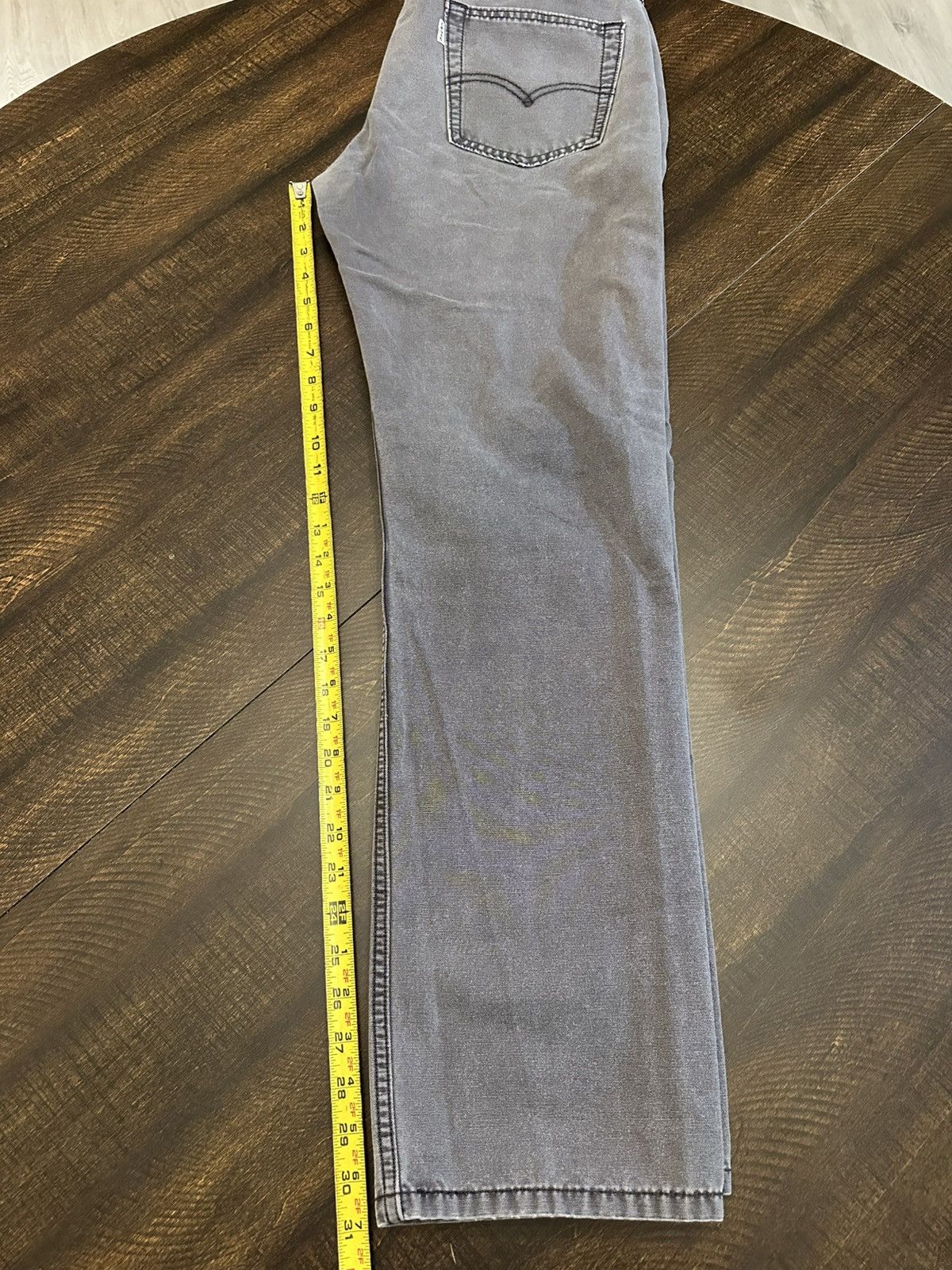 Levi's Levis 514 Men’s Gray Jeans White Tab 32x32 Measures 32x31 Size US 32 / EU 48 - 4 Thumbnail
