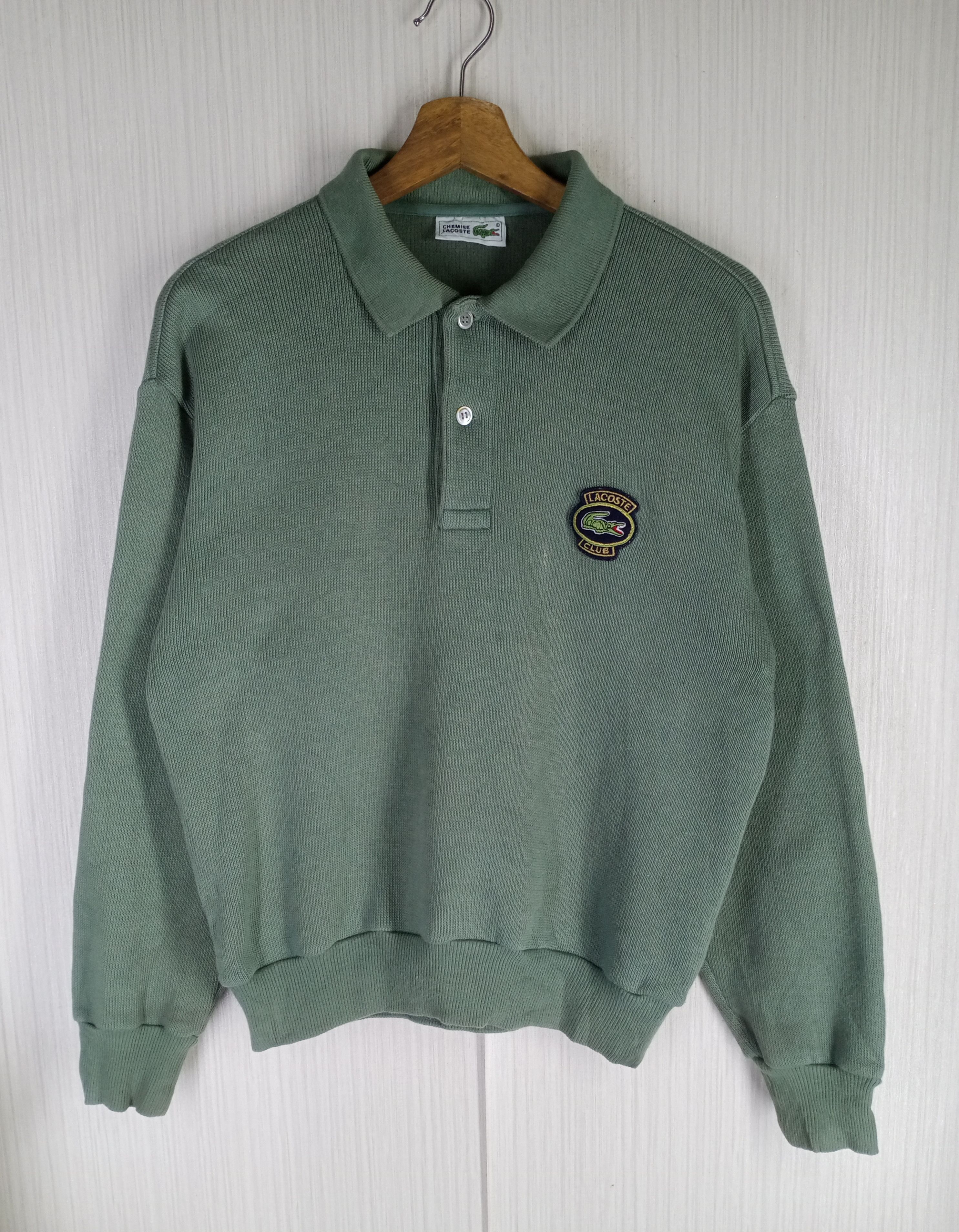 Lacoste × Vintage Rare Vintage 90s Lacoste Knitwear Sweater Size US M / EU 48-50 / 2 - 1 Thumbnail
