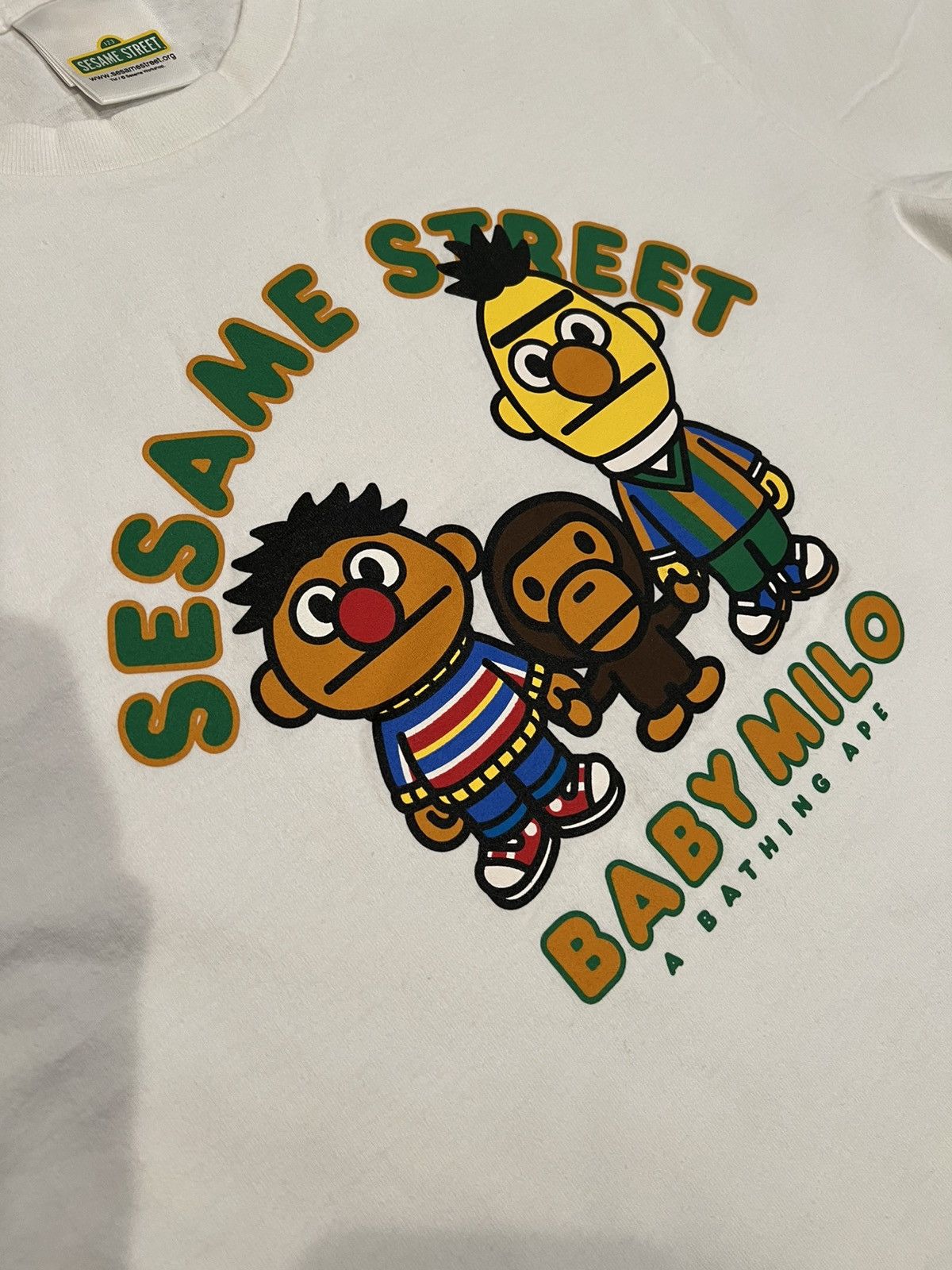 Bape A Bathing Ape x Sesame Street Ernie & Bernie T-Shirt Size US M / EU 48-50 / 2 - 3 Thumbnail