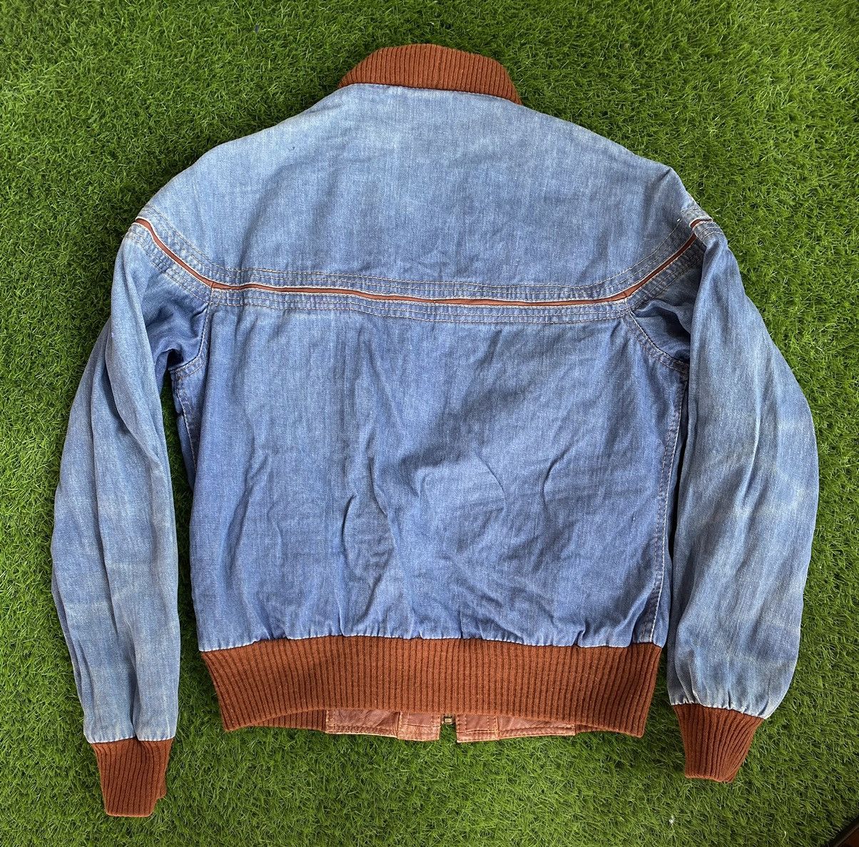 Other Seditioneries Vintage Leather Denim Jacket Size US XL / EU 56 / 4 - 2 Thumbnail