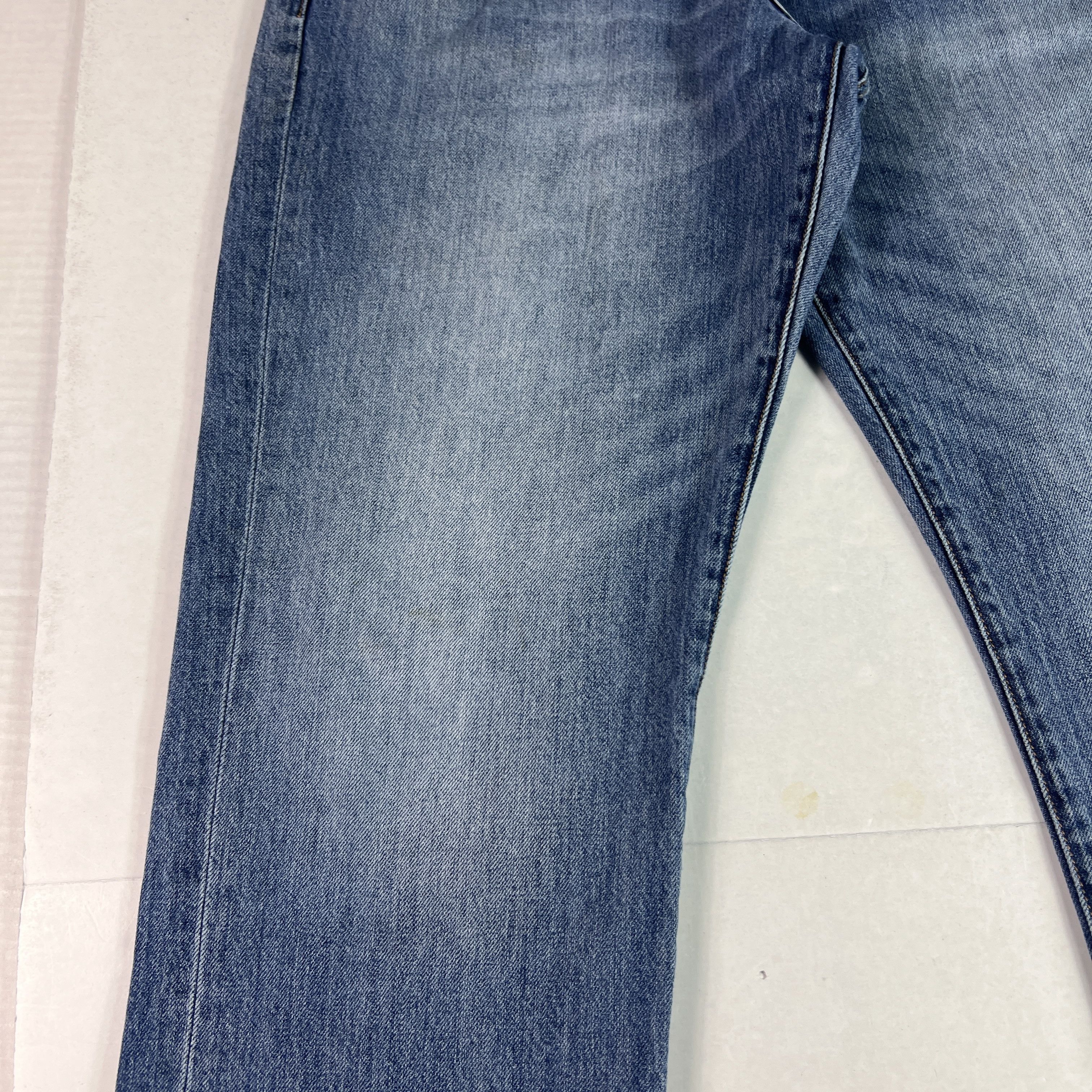 Lucky Brand Lucky Brand Jean 121 Heritage Slim Straight Blue Faded Denim Size US 34 / EU 50 - 4 Thumbnail