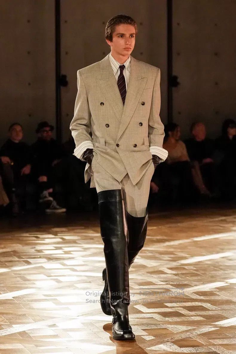 Saint Laurent Paris Saint Laurent Paris Double-Breasted Suit and Trousers Set Size XS / US 0-2 / IT 36-38 - 8 Thumbnail