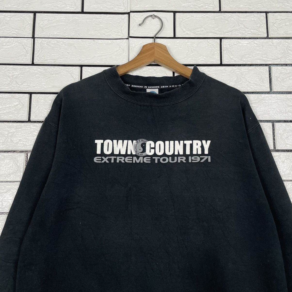 Japanese Brand Town & Country Black Sweatshirt Size US M / EU 48-50 / 2 - 2 Thumbnail