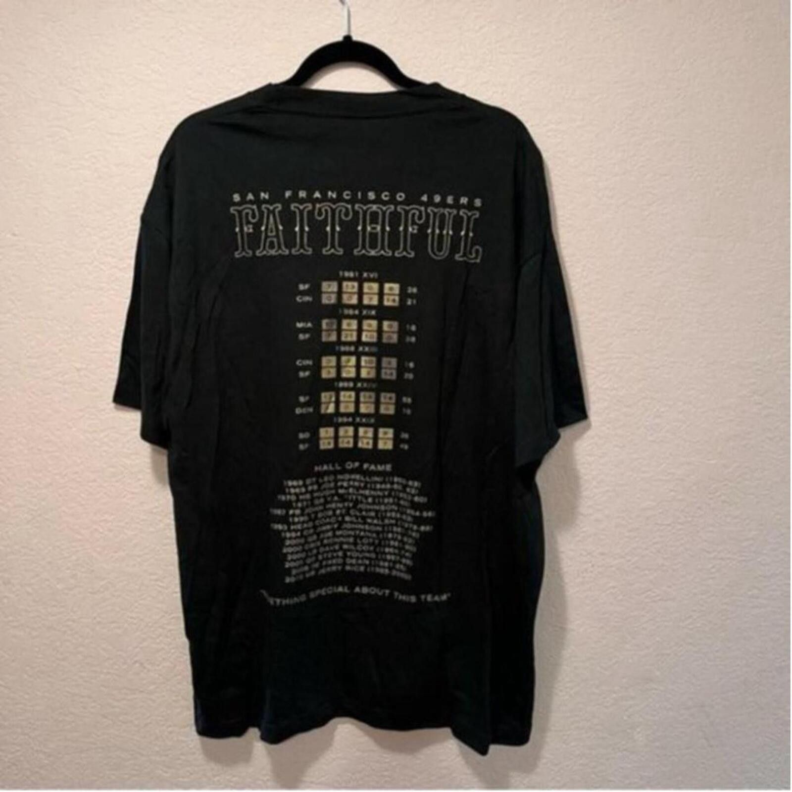 Other San Francisco 49ers Faithful Black Graphic T-Shirt 2011 Size ONE SIZE - 3 Thumbnail