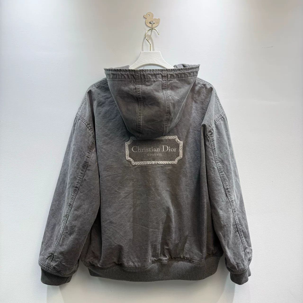 Dior dior embroidered logo denim jacket gray Size US XXL / EU 58 / 5 - 1 Thumbnail