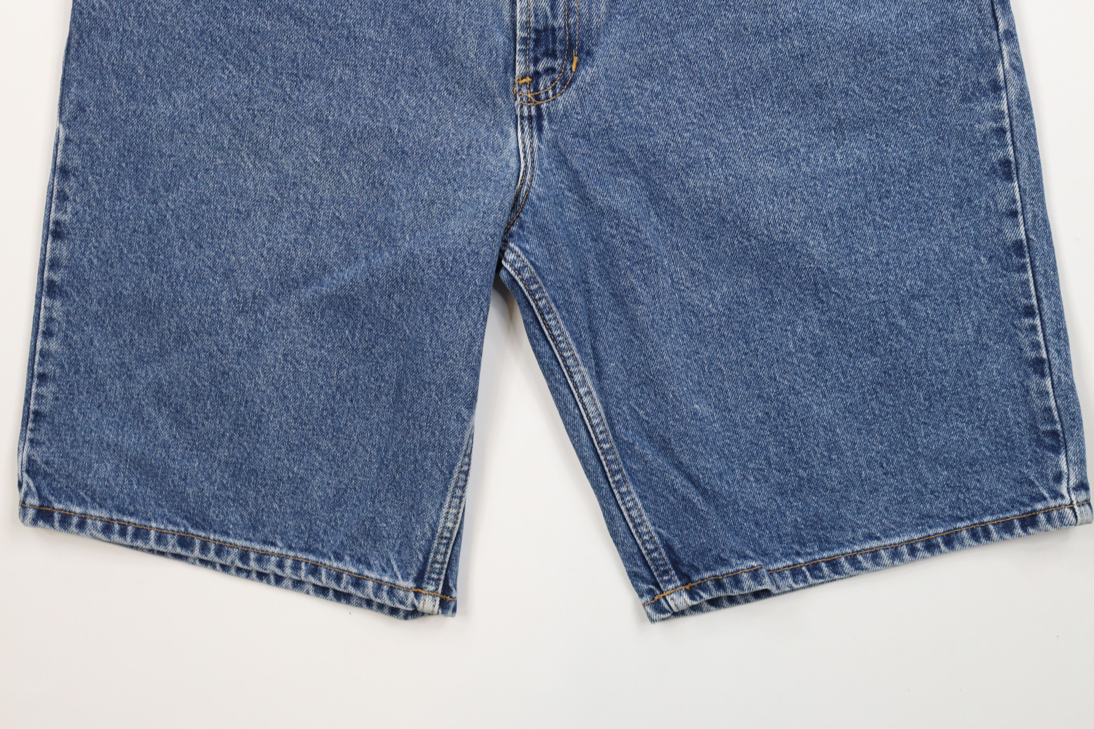 Tommy Hilfiger × Vintage Vintage 90s Tommy Hilfiger Denim Jean Shorts Jorts Blue Size US 34 / EU 50 - 4 Thumbnail