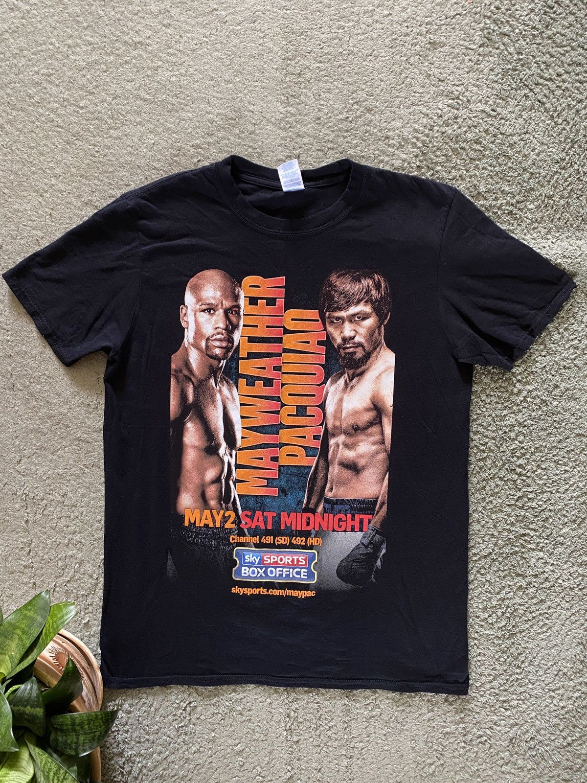 Vintage Mayweather x Pacquiao 2 may 2015 Boxing T-shirt Legendary Size US L / EU 52-54 / 3 - 1 Thumbnail