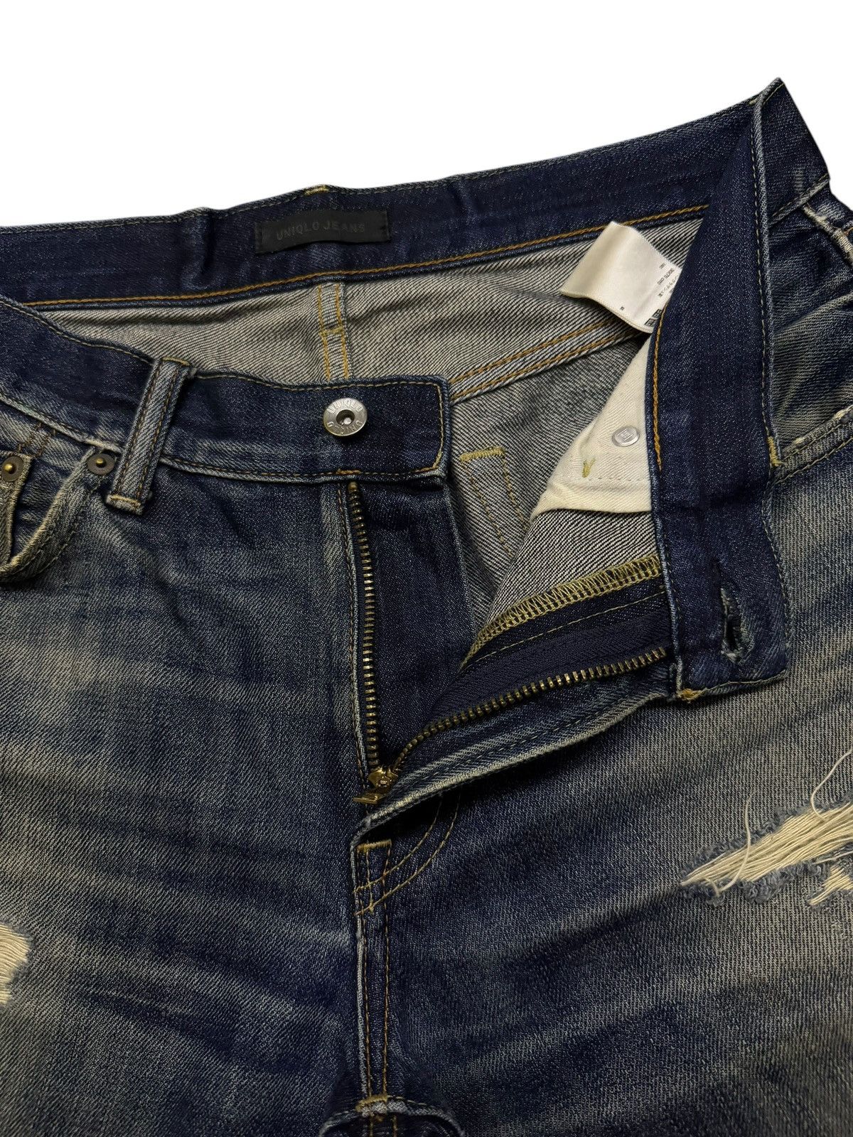 Uniqlo Vintage UNIQLO Jeans Regular Straight Kaihara Denim| Size 31 Size US 31 - 9 Thumbnail