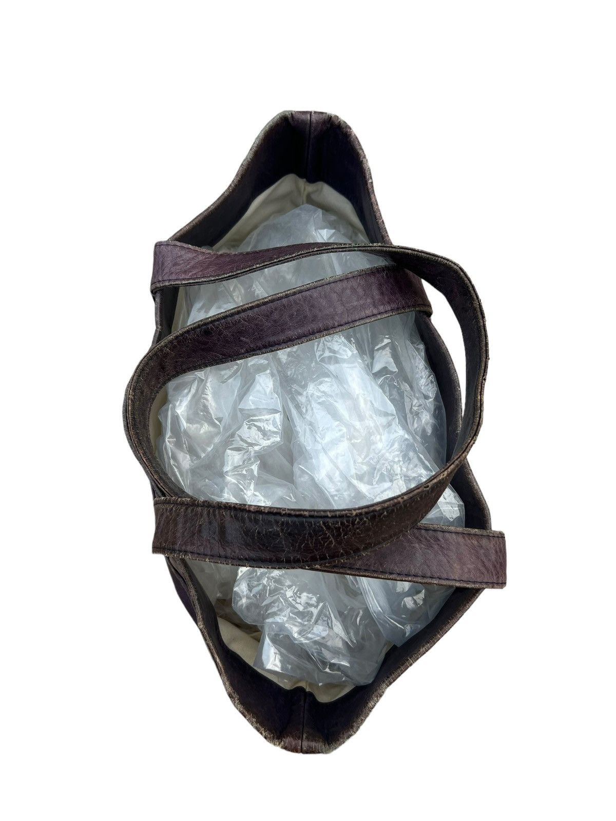 Attachment Attachment X United Arrows Distress Patina Leather Tote Bag Size ONE SIZE - 13 Thumbnail