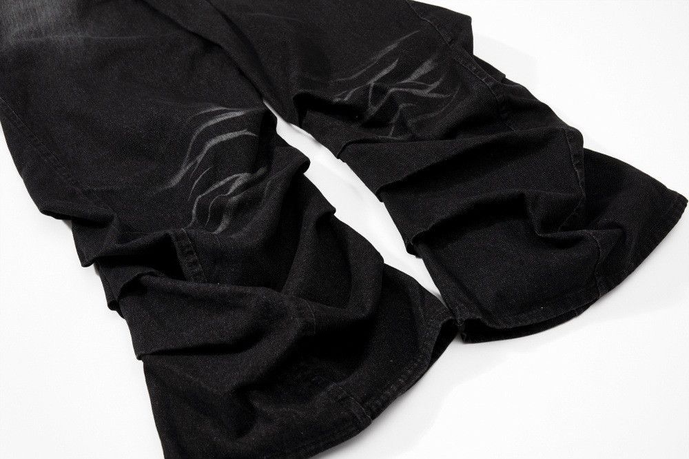 Jean Men's multi-pocket workwear ripped washed jeans Size US 32 / EU 48 - 6 Thumbnail