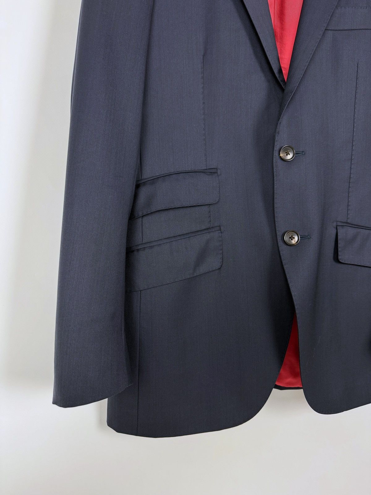 Suitsupply Suitsupply Sienna Wool Blue Men’s Blazer Jacket Size 46S - 6 Thumbnail