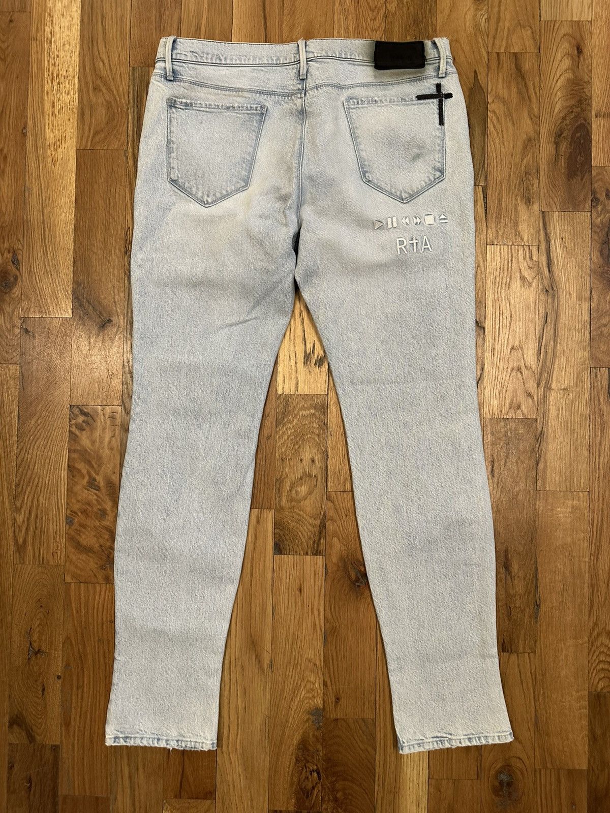 Rta Rta Play Pause Light Blue Denim Jeans Size 38 Size US 38 / EU 54 - 2 Thumbnail