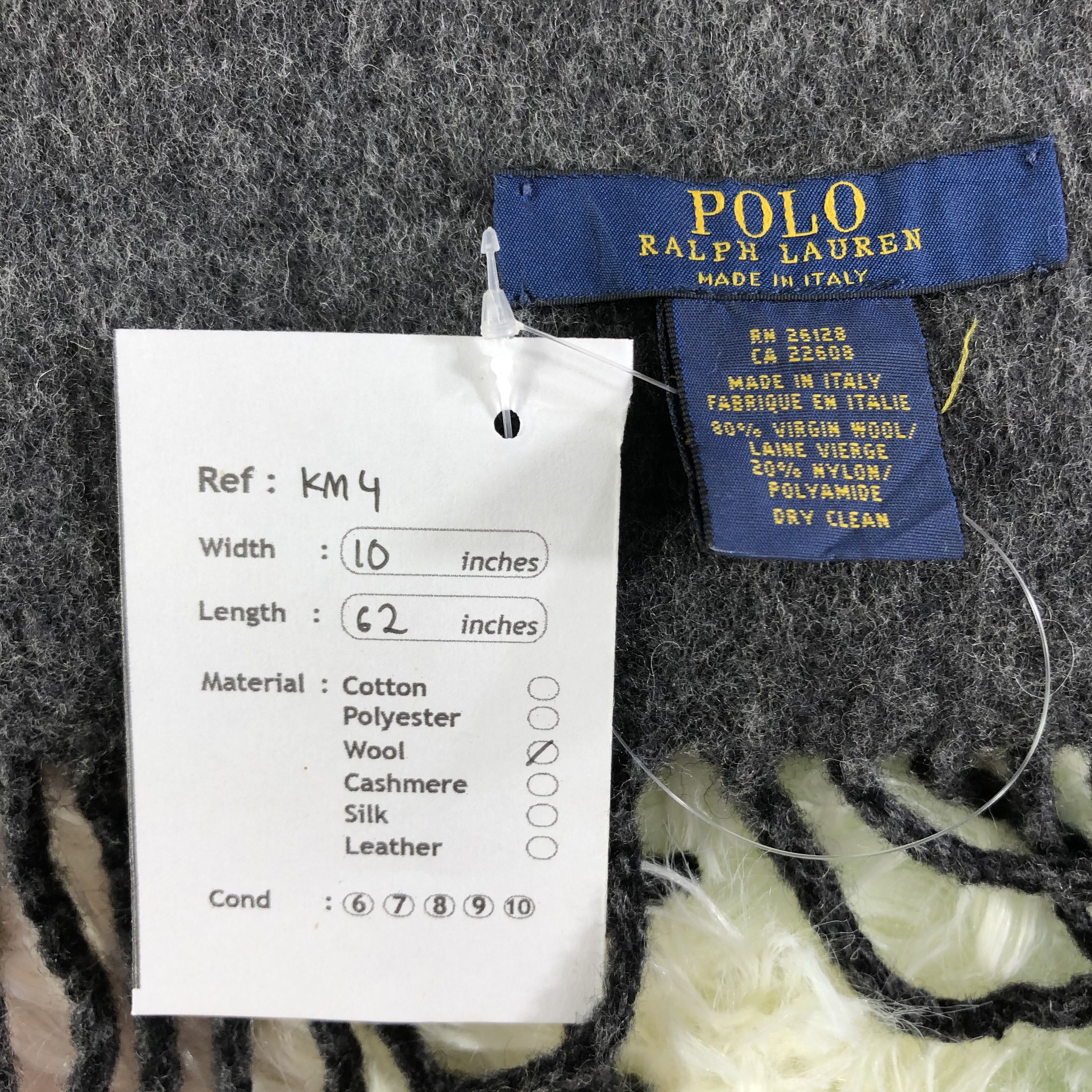 Polo Ralph Lauren × Vintage Polo Ralph Lauren Scarf / Muffler / Neckwear - KM4 Size ONE SIZE - 5 Thumbnail