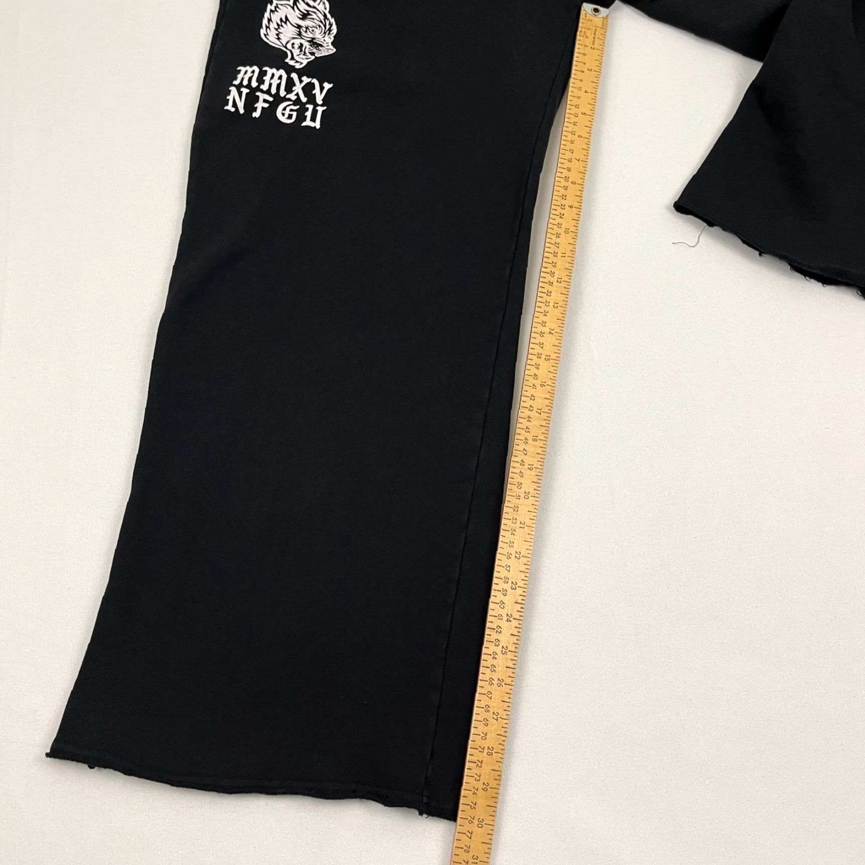 Darc Sport Darc Sport Wolves Sweatpants Womens S Black Oversized Wide-Leg Baggy /500 | Athletic | Casual | Activewear | Pants Size 28" / US 6 / IT 42 - 5 Thumbnail