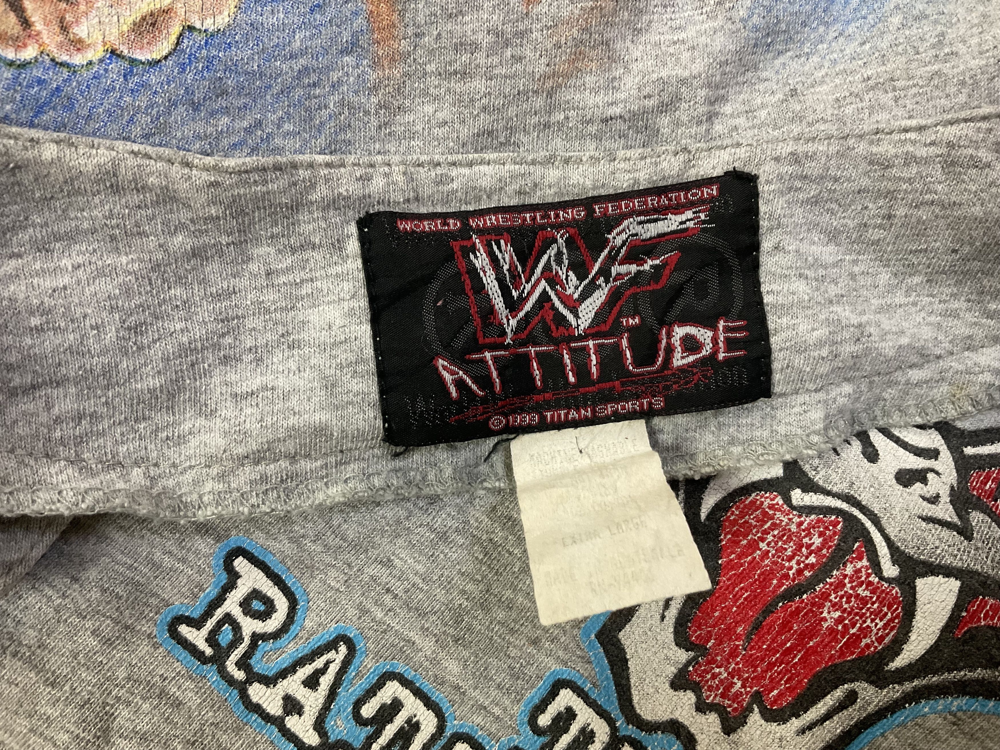 WWF Vintage 1999 WWF Rattlesnake Stone Cold Baseball Jersey Size US XXL / EU 58 / 5 - 5 Thumbnail