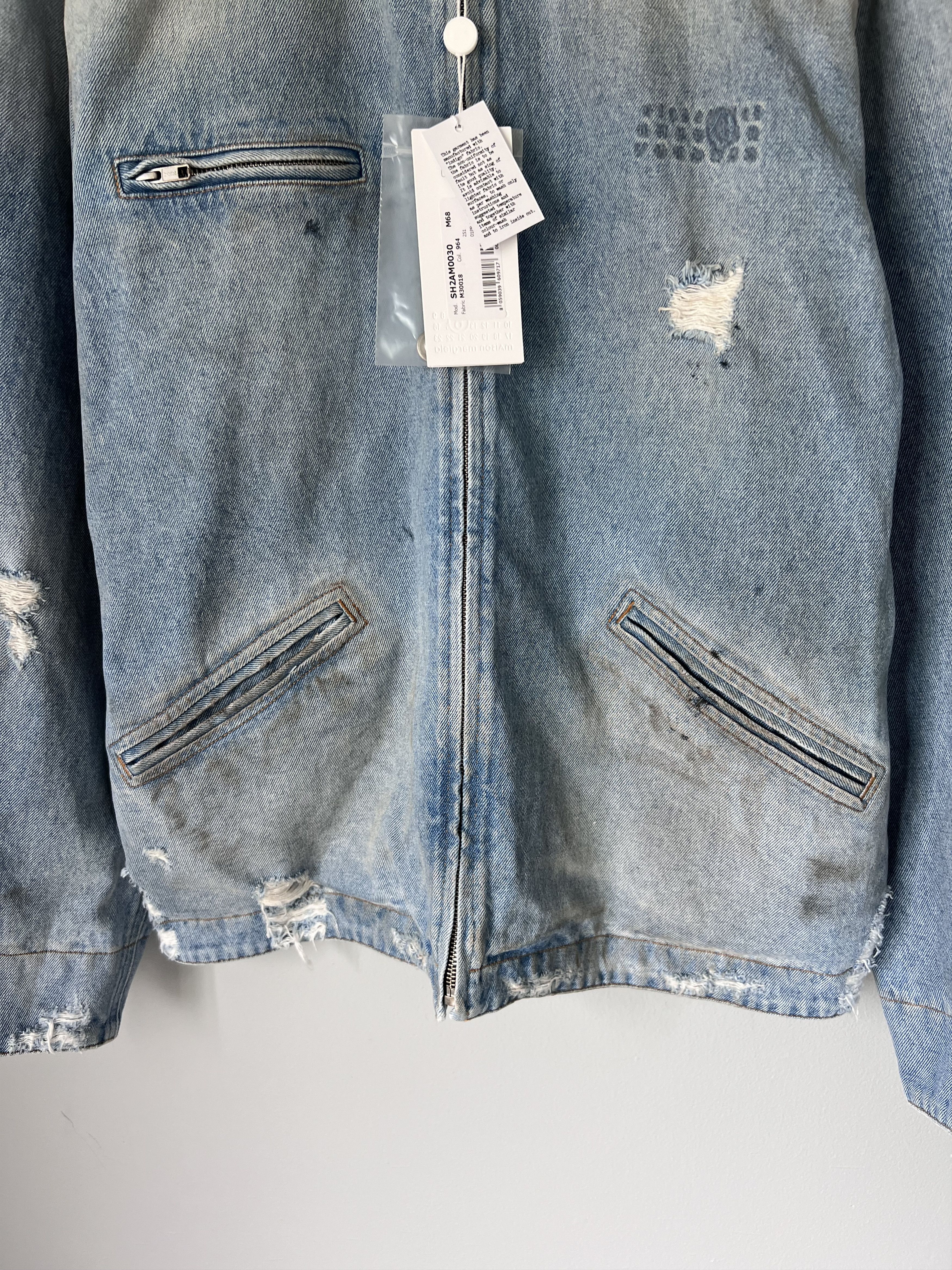 Maison Margiela MM6 Maison Margiela Distressed Denim Chore Jacket Size US M / EU 48-50 / 2 - 3 Thumbnail