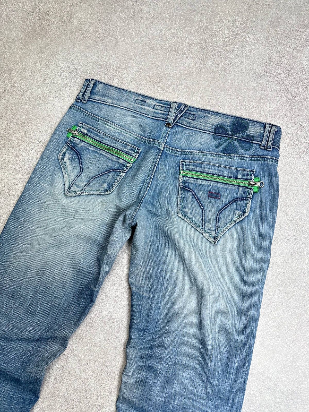 Miss Sixty Vintage Miss Sixty Womans Flared Low Waist Jeans 31 Rare Size 31" - 3 Thumbnail