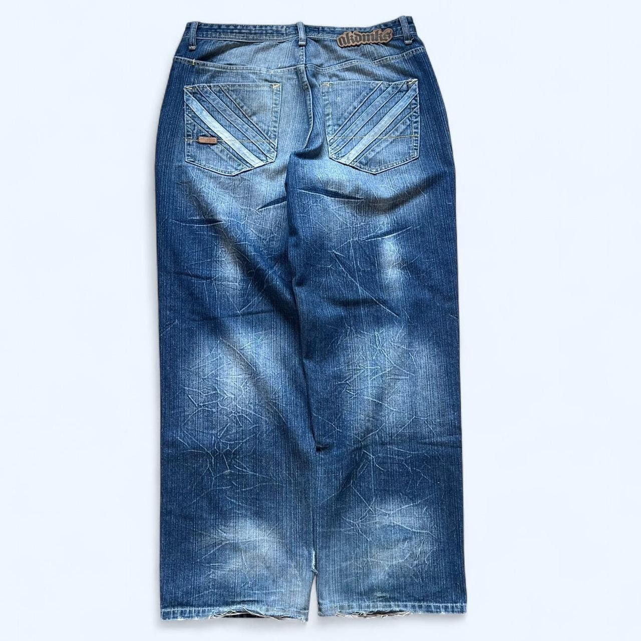 Akademiks y2k baggy faded dark wash akademiks jeans, size 38w Size US 38 / EU 54 - 1 Thumbnail