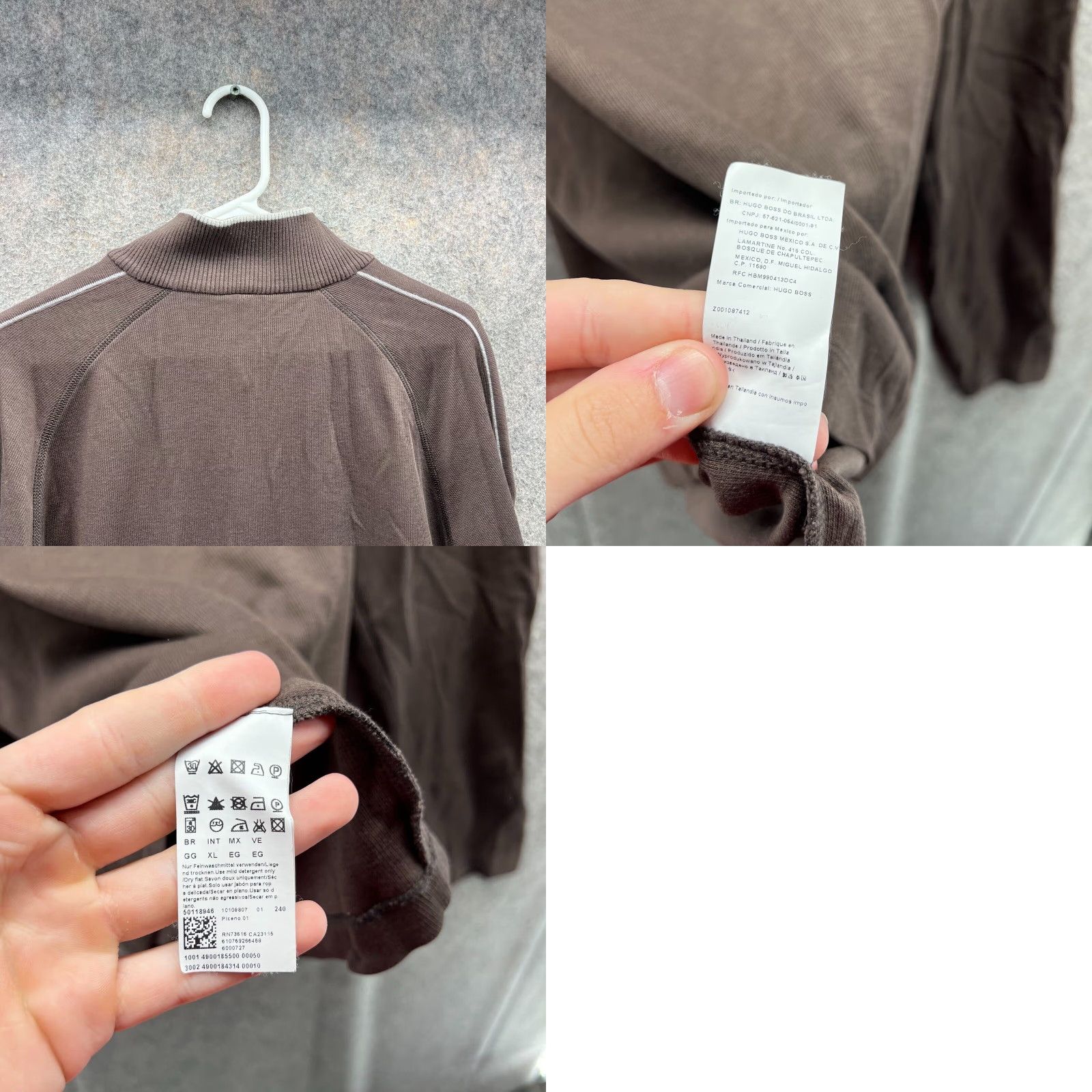 Hugo Boss VINTAGE Hugo Boss Sweater Mens XL Brown Quarter Zip Fleece Picano Pullover Jacket Size US XL / EU 56 / 4 - 9 Thumbnail