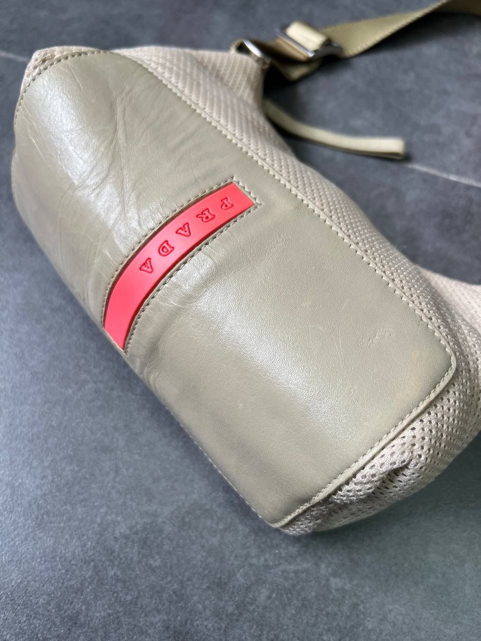 Prada Vintage 1999's Neoprene Prada Luna Rossa Red Tab Bag Size ONE SIZE - 1 Thumbnail